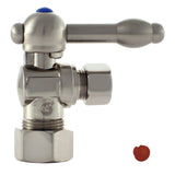 Vintage 5/8-Inch O.D. Comp x 3/8-Inch O.D. Comp Quarter-Turn Angle Shut-Off Valve