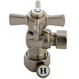 Millennium 5/8-Inch O.D. Comp x 3/8-Inch O.D. Comp Quarter-Turn Angle Shut-Off Valve