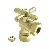 Vintage 5/8-Inch O.D. Comp x 1/2-Inch or 7/16-Inch Slip Joint Quarter-Turn Angle Shut-Off Valve