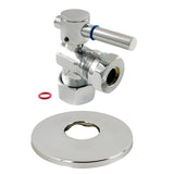 5/8-Inch O.D. Comp x 1/2-Inch or 7/16-Inch Slip Joint Quarter-Turn Angle Shut-Off Valve with Flange