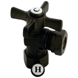 Millennium 5/8-Inch O.D. Comp x 1/2-Inch or 7/16-Inch Slip Joint Quarter-Turn Angle Shut-Off Valve