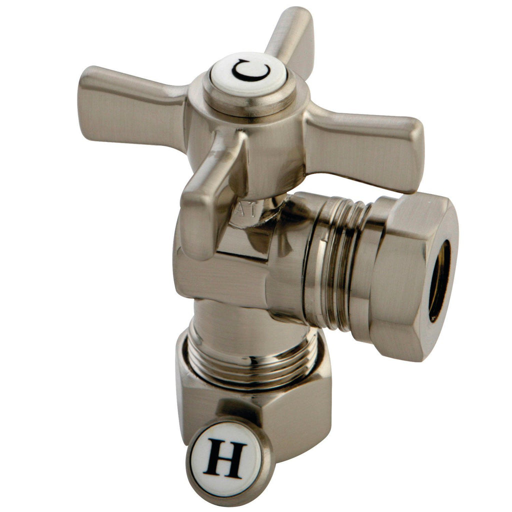 Millennium 5/8-Inch O.D. Comp x 1/2-Inch or 7/16-Inch Slip Joint Quarter-Turn Angle Shut-Off Valve