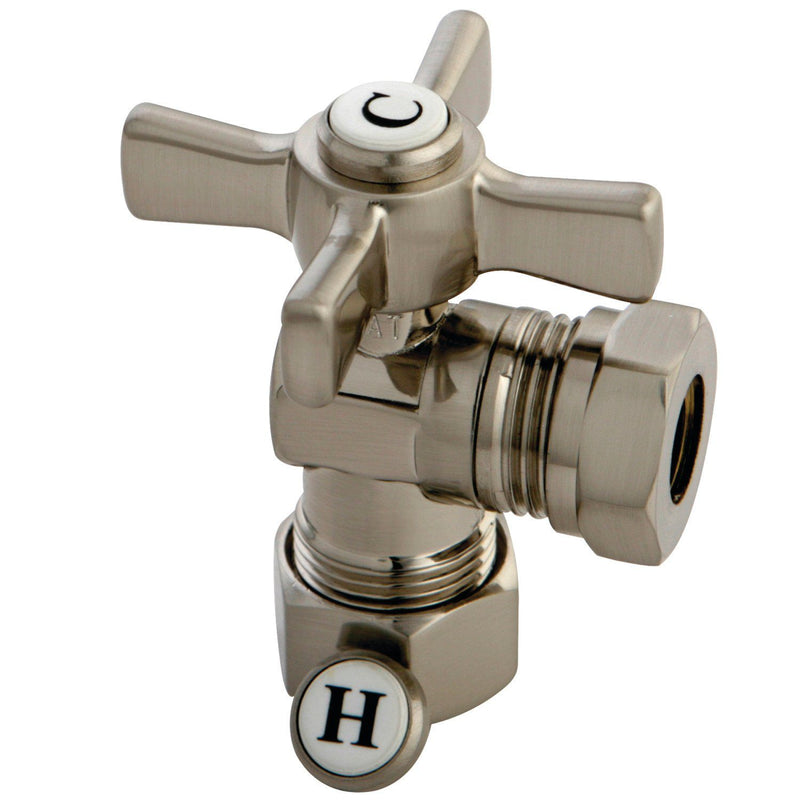 Millennium 5/8-Inch O.D. Comp x 1/2-Inch or 7/16-Inch Slip Joint Quarter-Turn Angle Shut-Off Valve