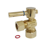 Fauceture 5/8-Inch O.D. Comp x 1/2-Inch O.D. Comp Quarter-Turn Angle Shut-Off Valve