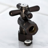 Vintage 5/8-Inch O.D. Comp x 1/2-Inch O.D. Comp Quarter-Turn Angle Shut-Off Valve