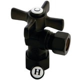 Millennium 5/8-Inch O.D. Comp x 1/2-Inch O.D. Comp Quarter-Turn Angle Shut-Off Valve