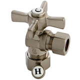 Millennium 5/8-Inch O.D. Comp x 1/2-Inch O.D. Comp Quarter-Turn Angle Shut-Off Valve