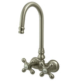 Vintage Two-Handle 2-Hole Tub Wall Mount Clawfoot Tub Faucet