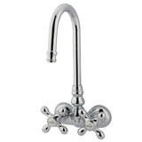 Vintage Two-Handle 2-Hole Tub Wall Mount Clawfoot Tub Faucet