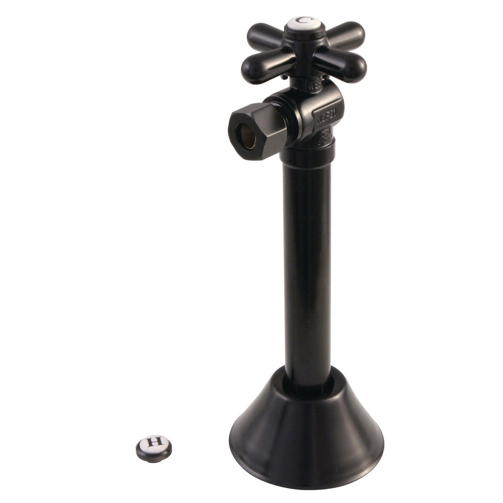 Vintage 1/2-Inch Sweat x 3/8-Inch O.D. Comp Angle Shut-Off Valve with 5-Inch Extension