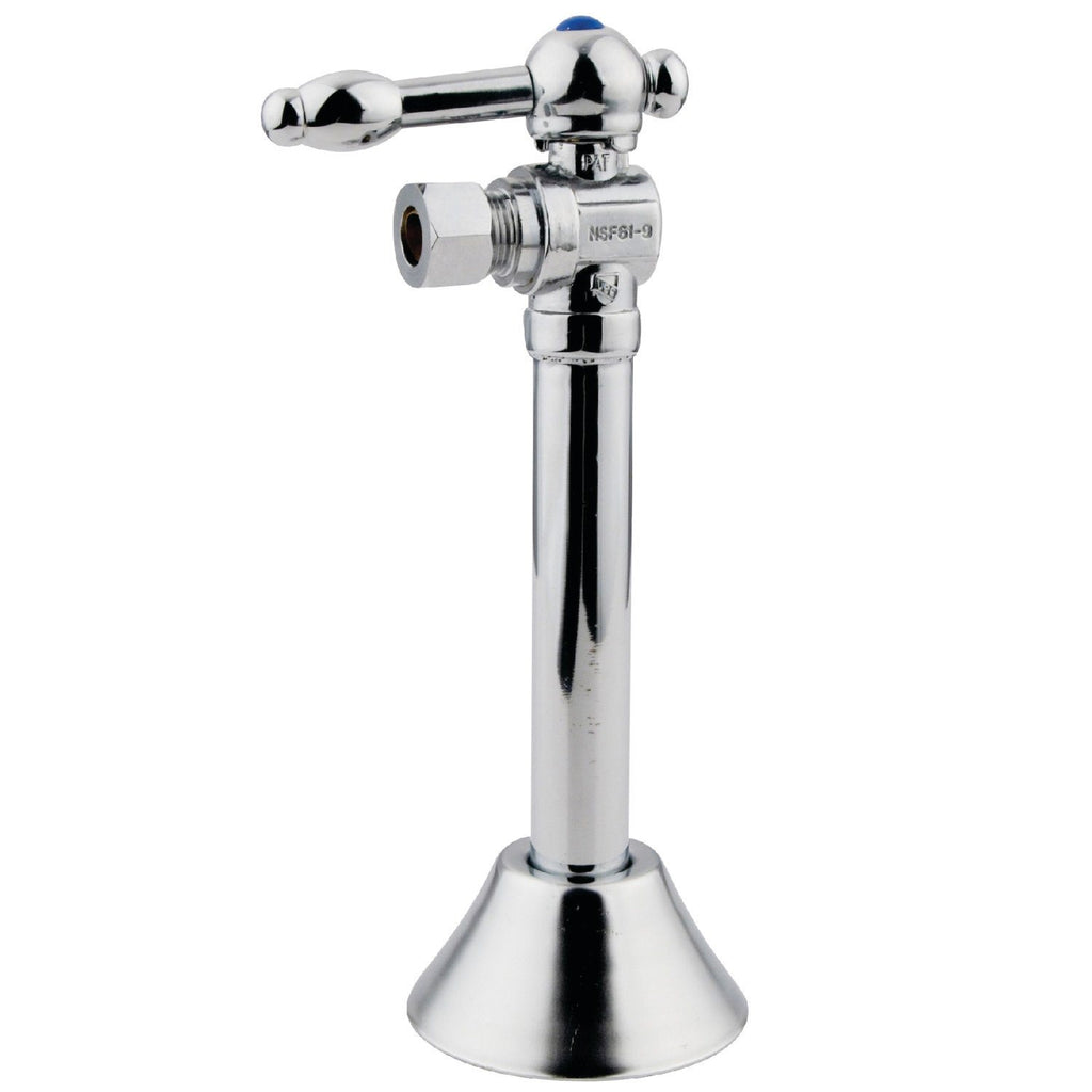 Vintage 1/2-Inch Sweat x 3/8-Inch O.D. Comp Angle Shut-Off Valve with 5-Inch Extension