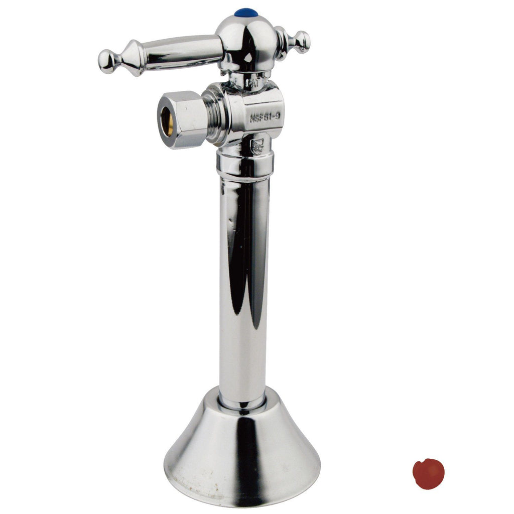 Vintage 1/2-Inch Sweat x 3/8-Inch O.D. Comp Angle Shut-Off Valve with 5-Inch Extension