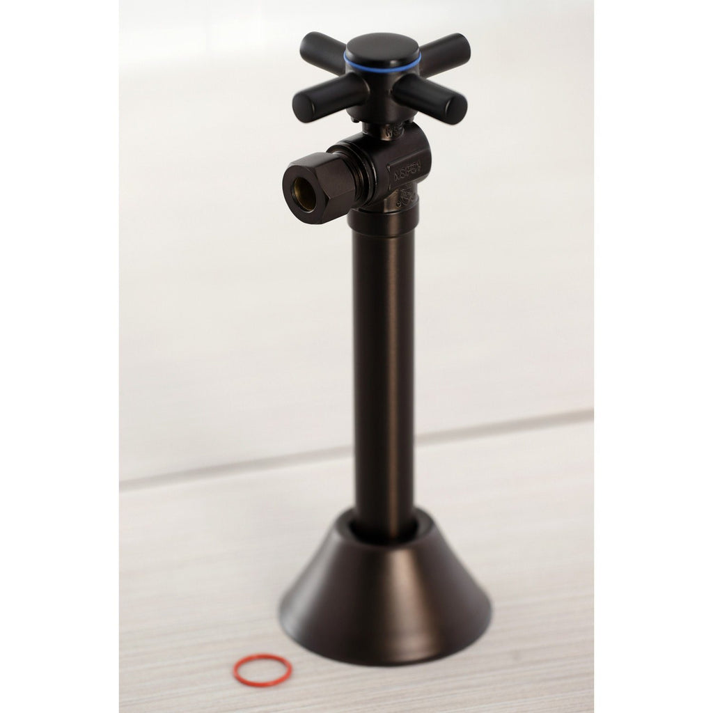 Concord 1/2-Inch Sweat x 3/8-Inch O.D. Comp Angle Shut-Off Valve with 5-Inch Extension