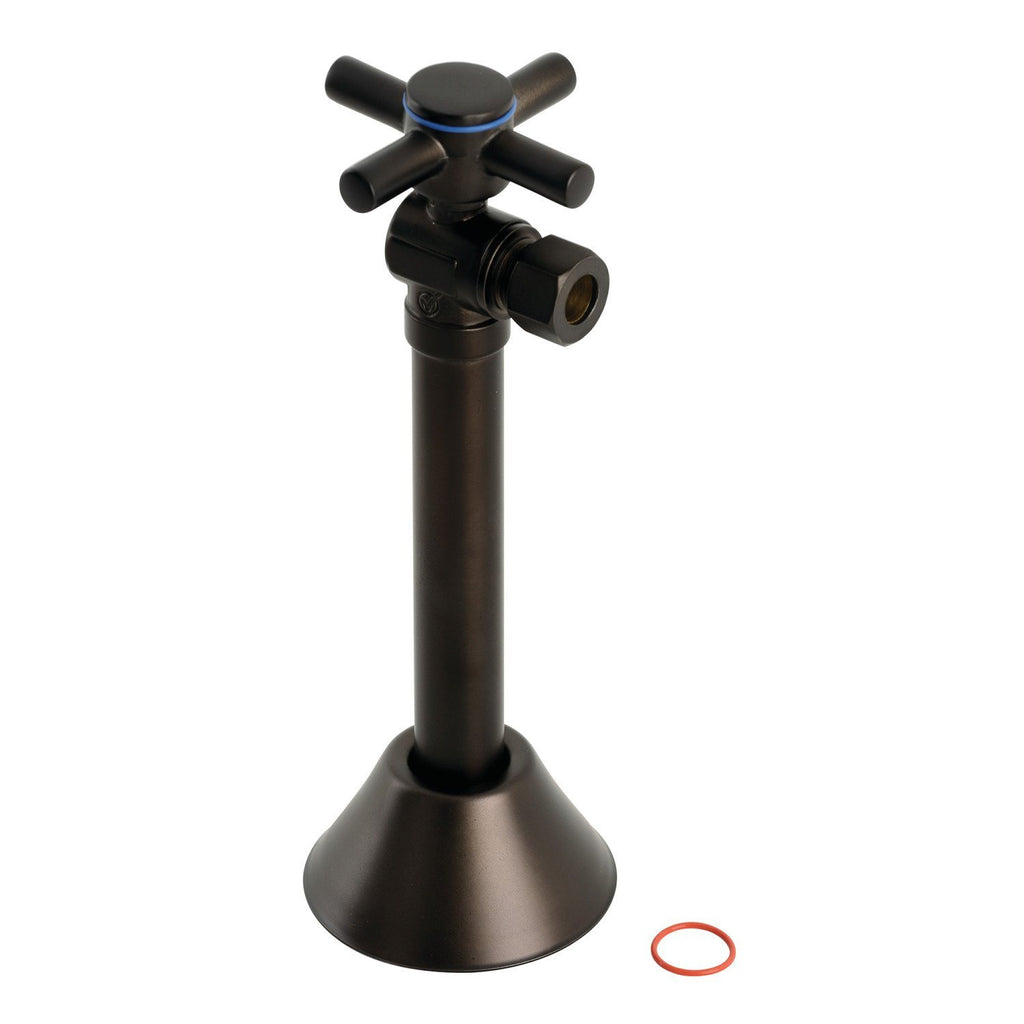 Concord 1/2-Inch Sweat x 3/8-Inch O.D. Comp Angle Shut-Off Valve with 5-Inch Extension