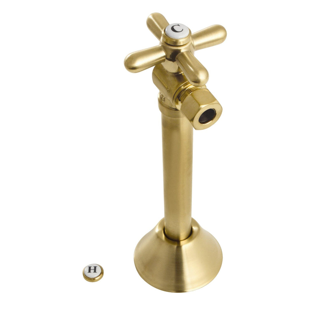 Vintage 1/2-Inch Sweat x 3/8-Inch O.D. Comp Angle Shut-Off Valve with 5-Inch Extension