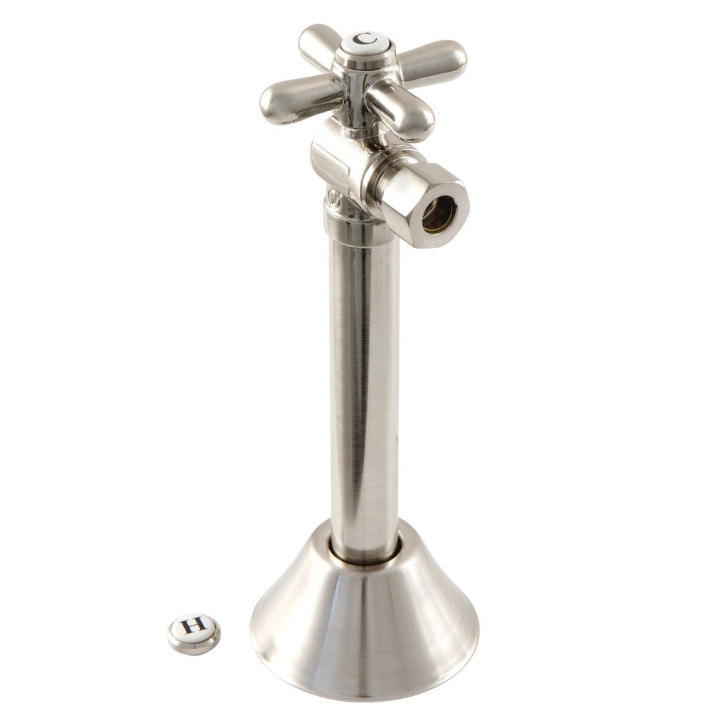 Vintage 1/2-Inch Sweat x 3/8-Inch O.D. Comp Angle Shut-Off Valve with 5-Inch Extension