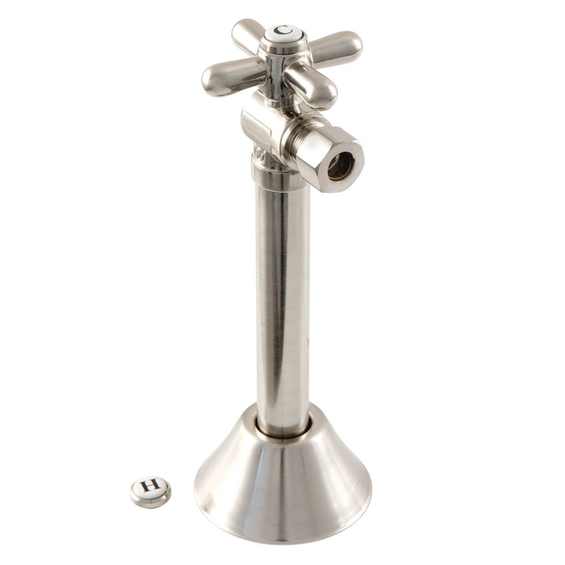 Vintage 1/2-Inch Sweat x 3/8-Inch O.D. Comp Angle Shut-Off Valve with 5-Inch Extension