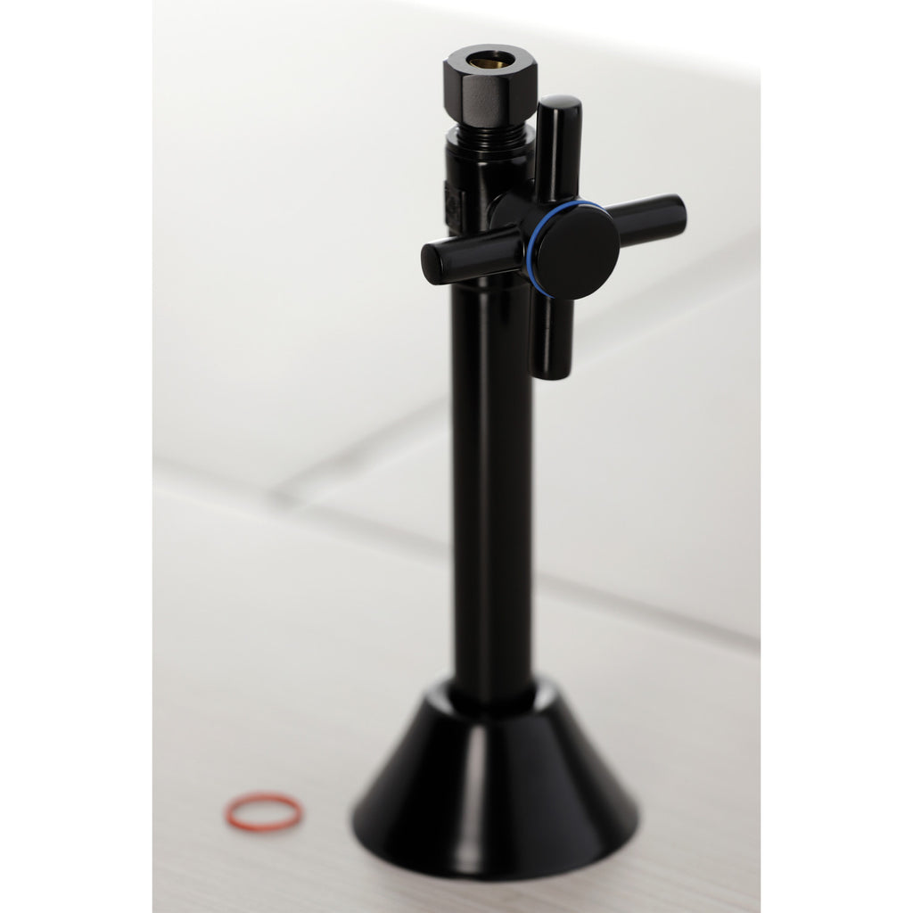 Concord 1/2-Inch Sweat x 3/8-Inch O.D. Comp Straight Shut-Off Valve with 5-Inch Extension