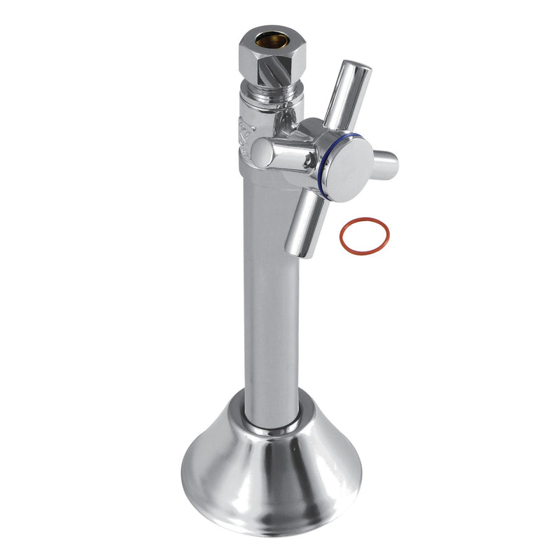 Concord 1/2-Inch Sweat x 3/8-Inch O.D. Comp Straight Shut-Off Valve with 5-Inch Extension