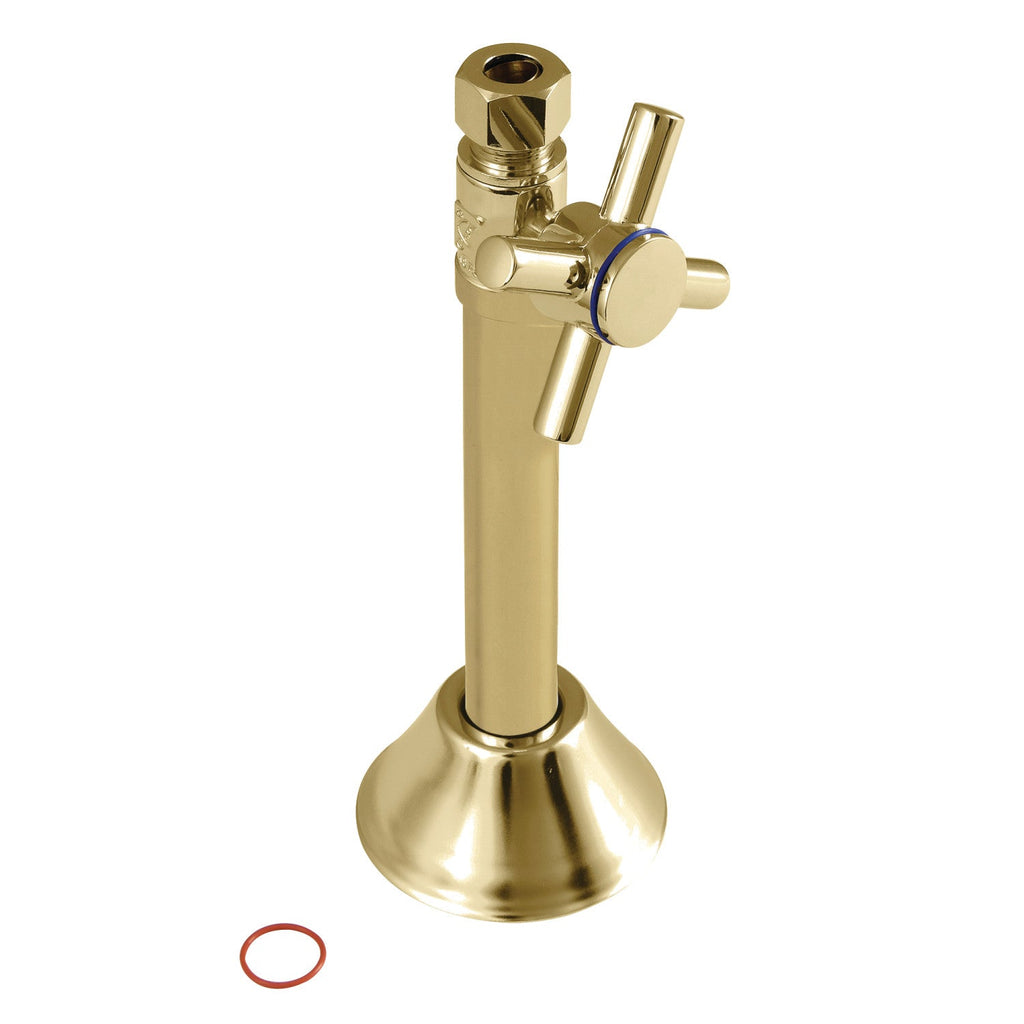 Concord 1/2-Inch Sweat x 3/8-Inch O.D. Comp Straight Shut-Off Valve with 5-Inch Extension