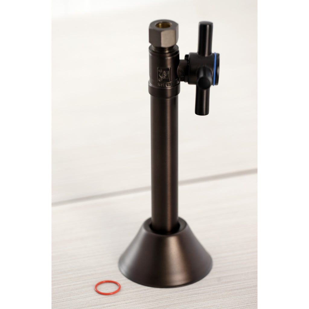 Concord 1/2-Inch Sweat x 3/8-Inch O.D. Comp Straight Shut-Off Valve with 5-Inch Extension