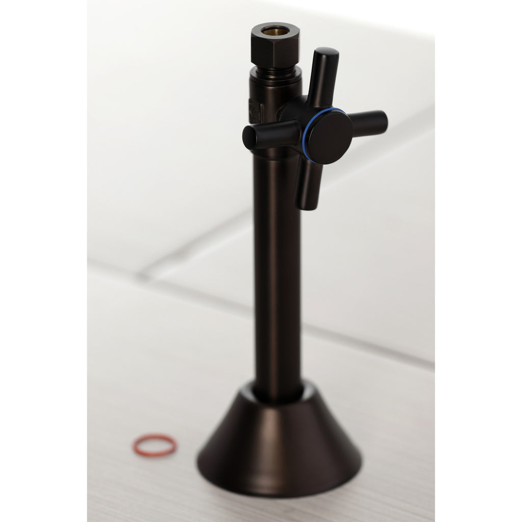 Concord 1/2-Inch Sweat x 3/8-Inch O.D. Comp Straight Shut-Off Valve with 5-Inch Extension