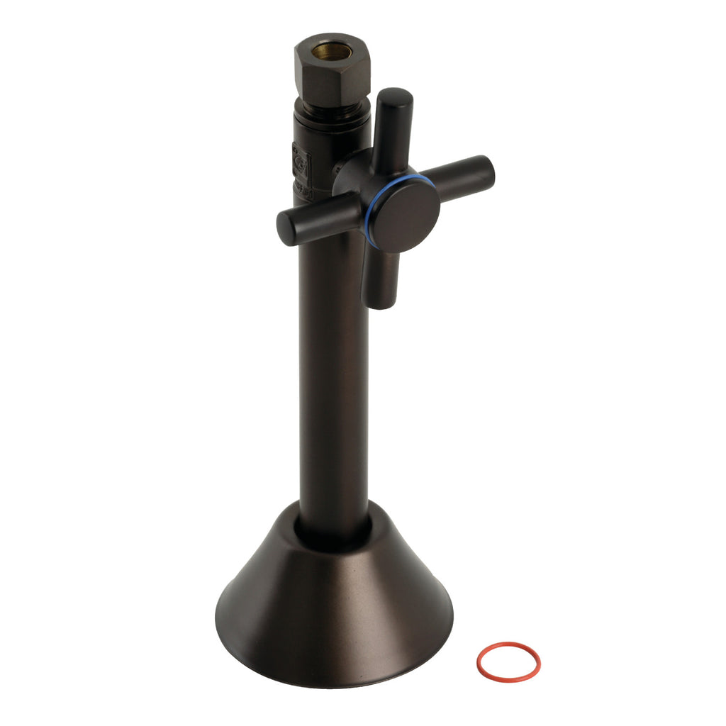 Concord 1/2-Inch Sweat x 3/8-Inch O.D. Comp Straight Shut-Off Valve with 5-Inch Extension