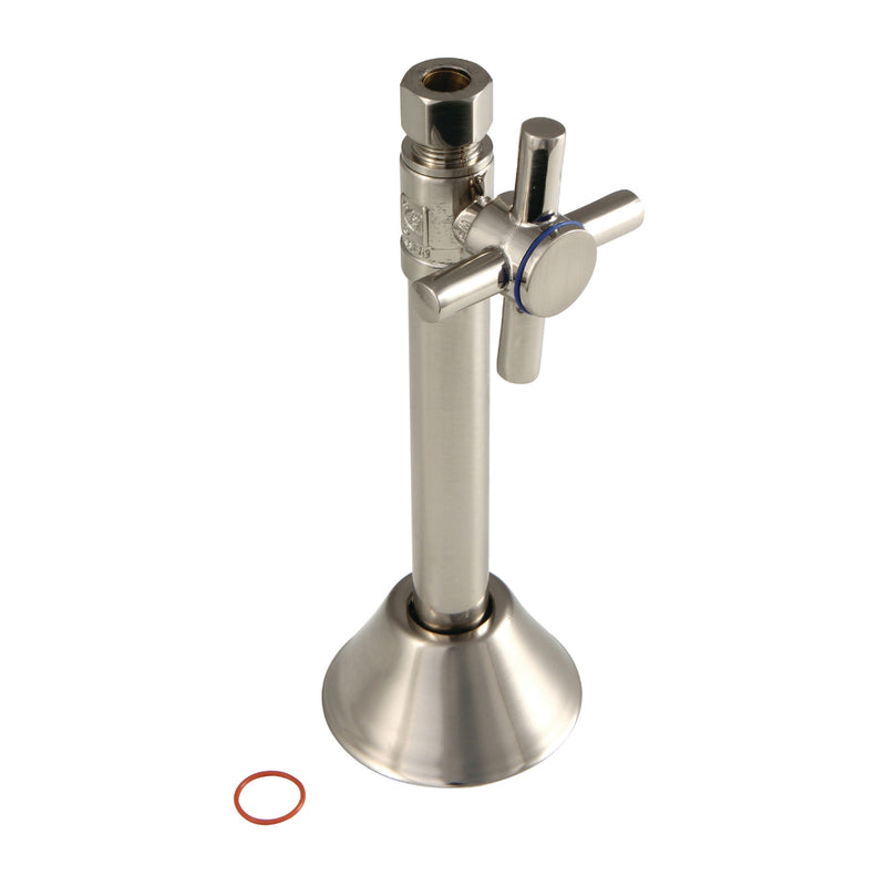 Concord 1/2-Inch Sweat x 3/8-Inch O.D. Comp Straight Shut-Off Valve with 5-Inch Extension