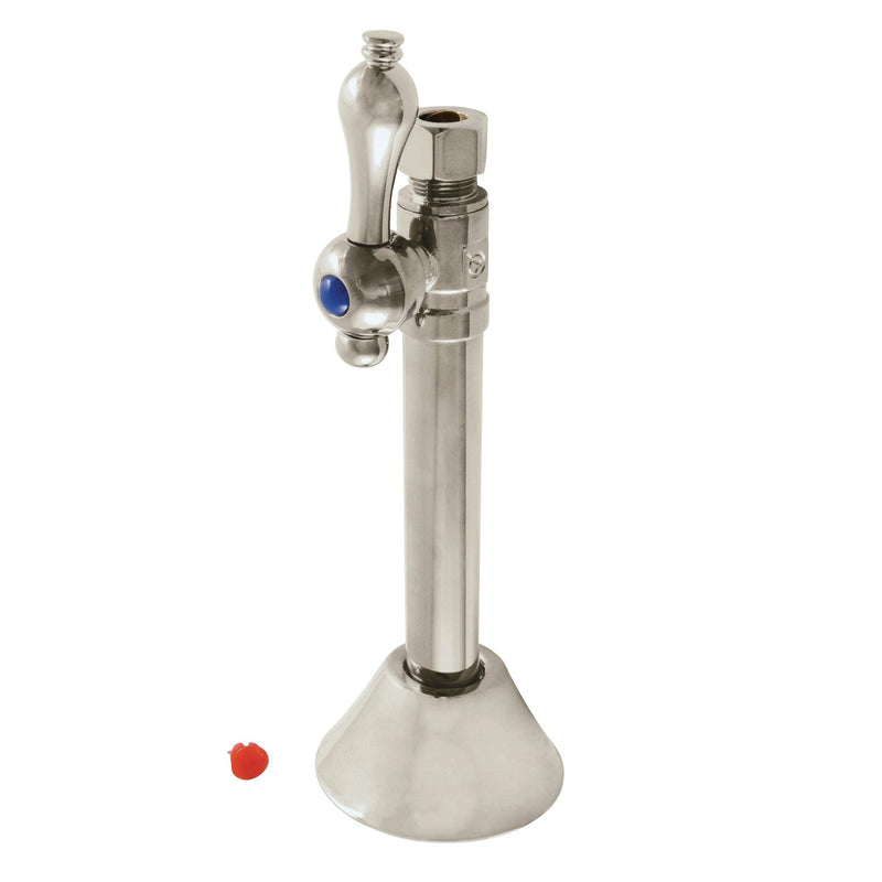 Vintage 1/2-Inch Sweat x 3/8-Inch O.D. Comp Straight Shut-Off Valve with 5-Inch Extension
