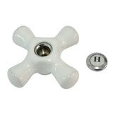 Porcelain Cross Handle (Hot Side)