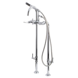 Concord Freestanding Tub Faucet with Supply Line and Stop Valve