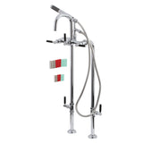 Concord Freestanding Tub Faucet with Supply Line and Stop Valve