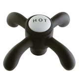 Heritage Brass Cross Handle (Hot Side)