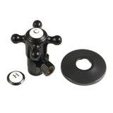 1/2-Inch FIP x 3/8-Inch O.D. Anti-Seize Deluxe Quarter-Turn Ceramic Hardisc Cartridge Angle Stop with Flange