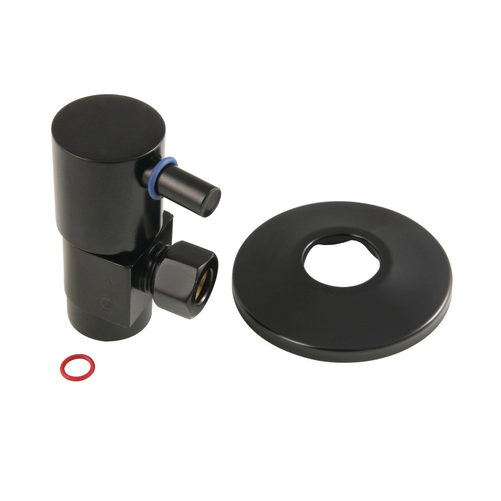 1/2-Inch FIP x 3/8-Inch O.D. Anti-Seize Deluxe Quarter-Turn Ceramic Hardisc Cartridge Angle Stop with Flange
