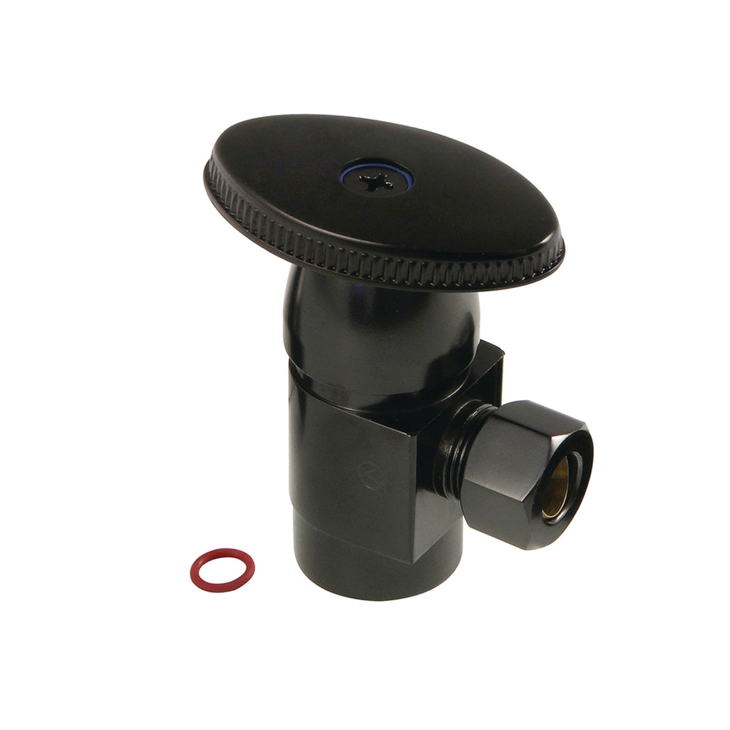 Americana 1/2-Inch FIP x 3/8-Inch O.D. Anti-Seize Deluxe Quarter-Turn Ceramic Hardisc Cartridge Angle Stop