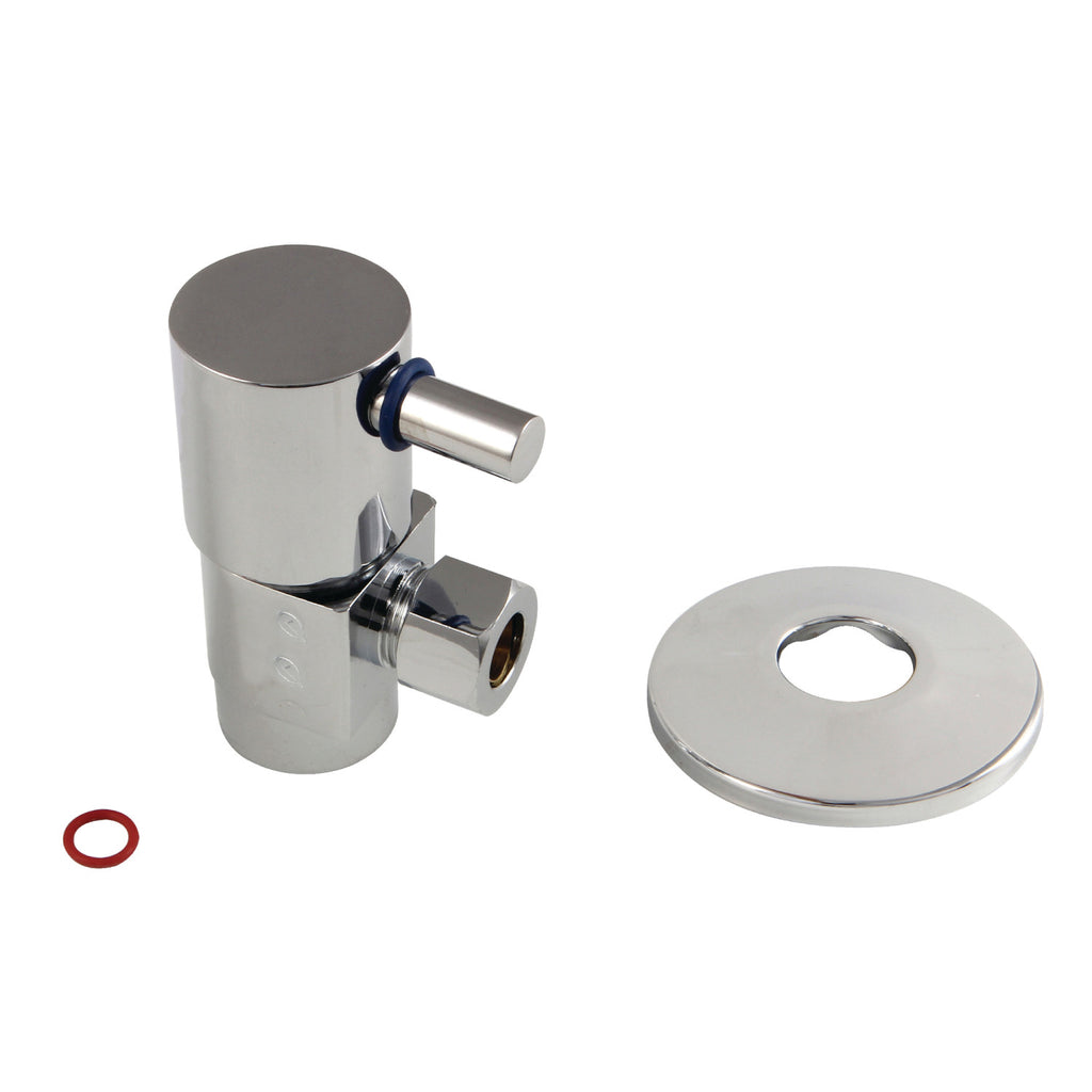 1/2-Inch FIP x 3/8-Inch O.D. Anti-Seize Deluxe Quarter-Turn Ceramic Hardisc Cartridge Angle Stop with Flange