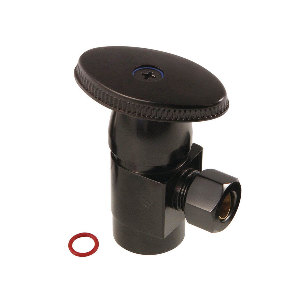 Americana 1/2-Inch FIP x 3/8-Inch O.D. Anti-Seize Deluxe Quarter-Turn Ceramic Hardisc Cartridge Angle Stop