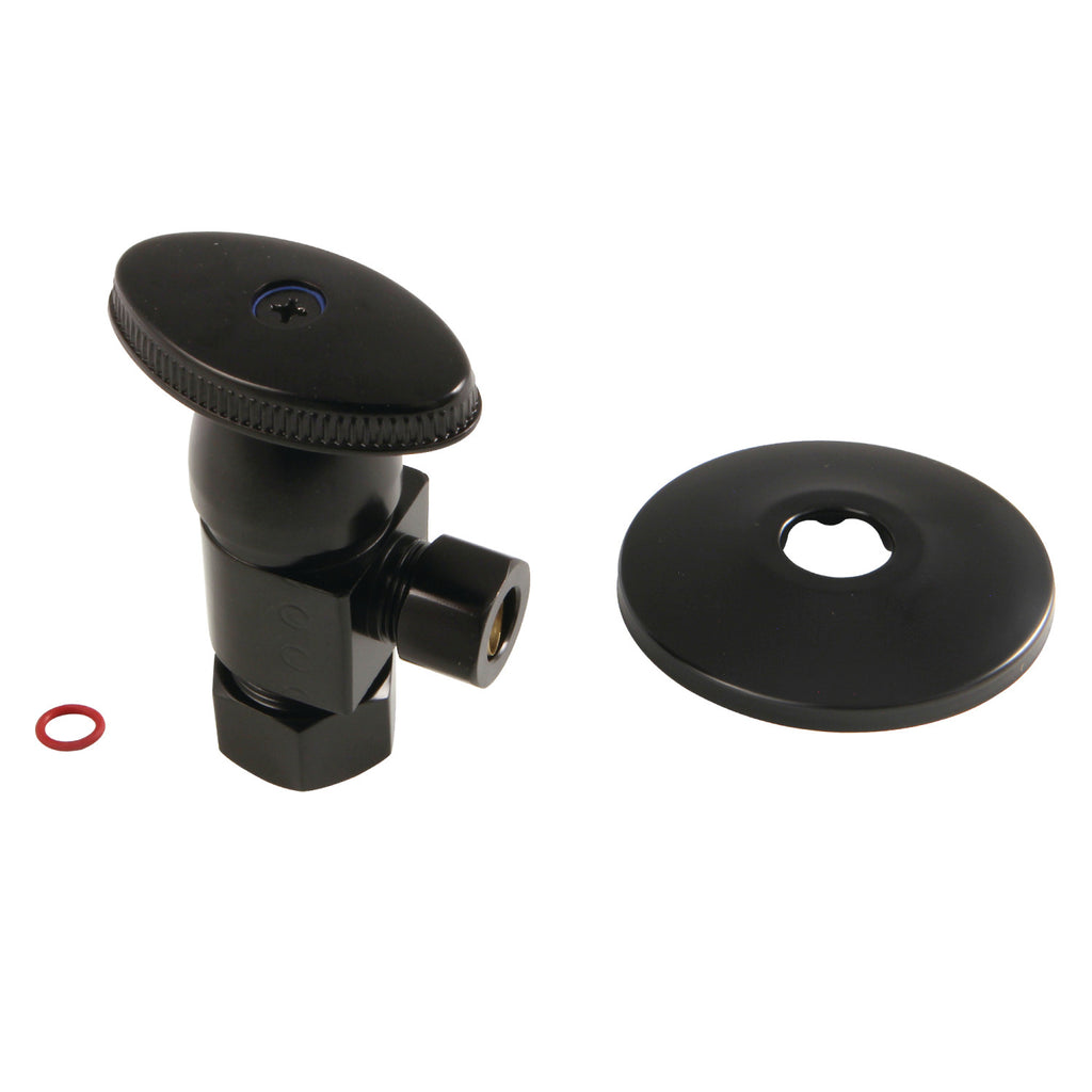 5/8-Inch O.D. Comp x 3/8-Inch O.D. Comp Anti-Seize Deluxe Quarter-Turn Ceramic Hardisc Cartridge Angle Stop with Flange