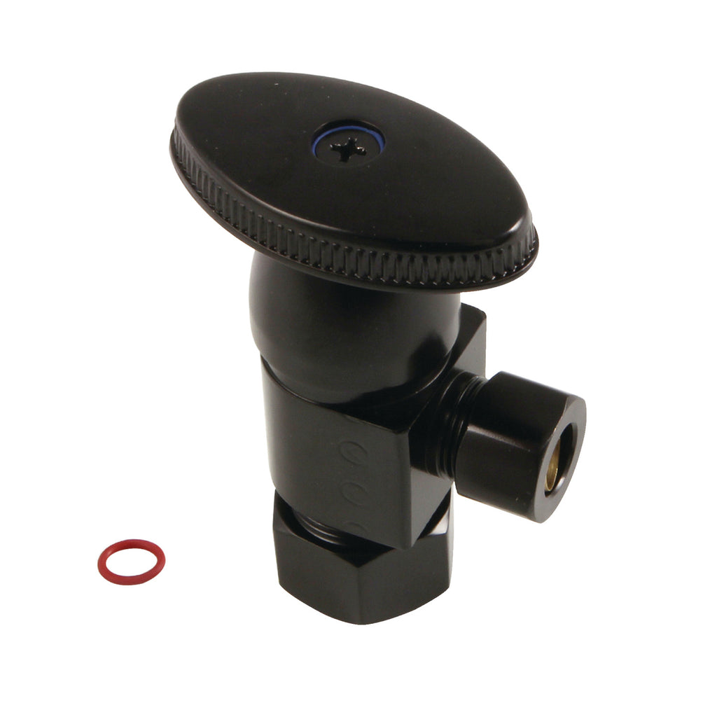 Americana 5/8-Inch O.D. Comp x 3/8-Inch O.D. Comp Anti-Seize Deluxe Quarter-Turn Ceramic Hardisc Cartridge Angle Stop