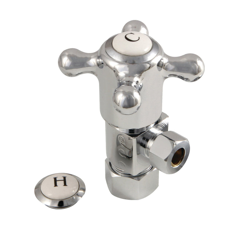 Heritage 5/8-Inch O.D. Comp x 3/8-Inch O.D. Comp Anti-Seize Deluxe Quarter-Turn Ceramic Hardisc Cartridge Angle Stop