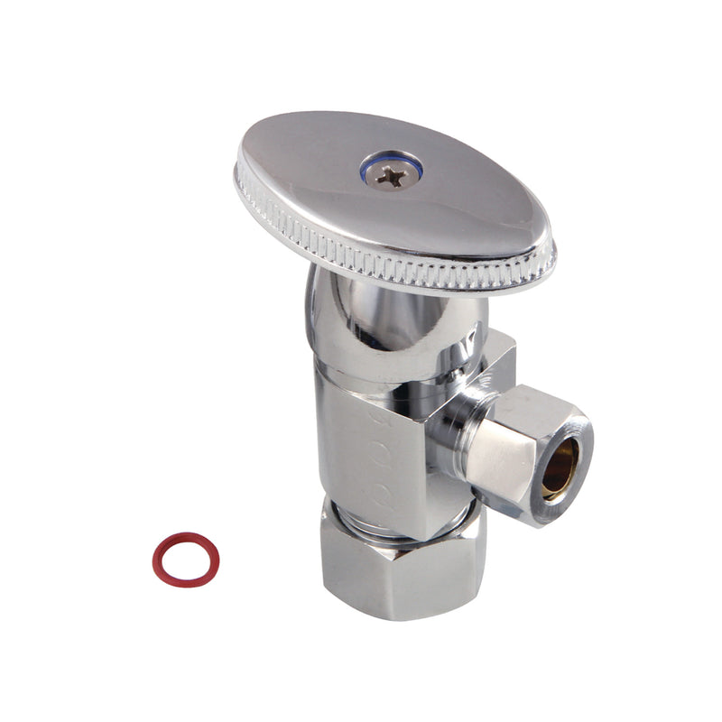 Americana 5/8-Inch O.D. Comp x 3/8-Inch O.D. Comp Anti-Seize Deluxe Quarter-Turn Ceramic Hardisc Cartridge Angle Stop