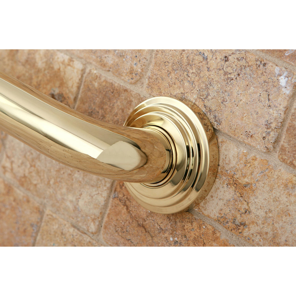 Milano 24-Inch x 1-1/4-Inch O.D. Brass Decorative Grab Bar