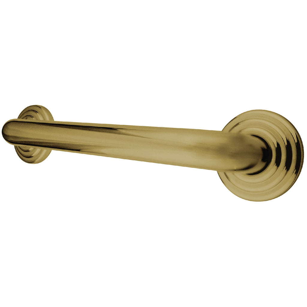 Restoration 16-Inch x 1-1/4-Inch O.D. Brass Decorative Grab Bar