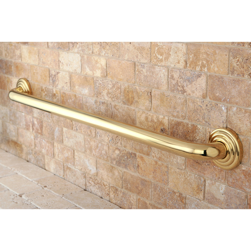 Restoration 30-Inch x 1-1/4-Inch O.D. Brass Decorative Grab Bar