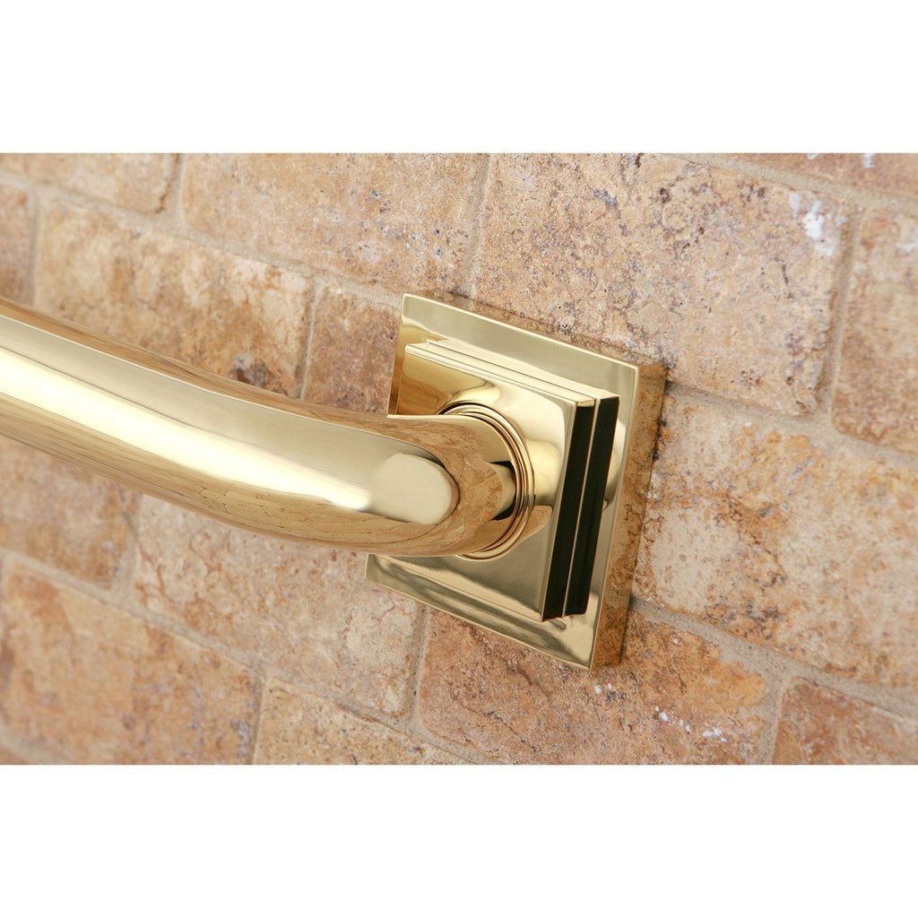 Claremont 24-Inch x 1-1/4-Inch O.D. Brass Decorative Grab Bar