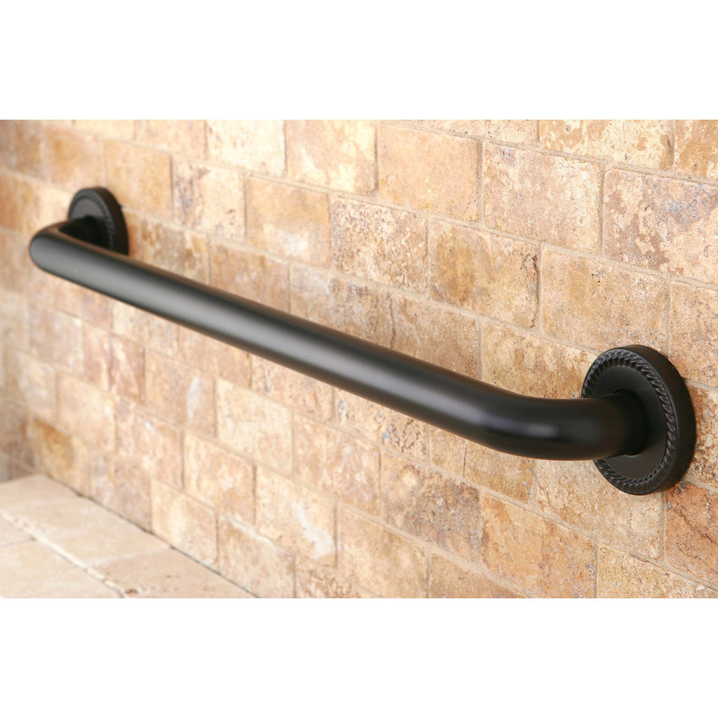 Laurel 24-Inch x 1-1/4-Inch O.D. Brass Decorative Grab Bar