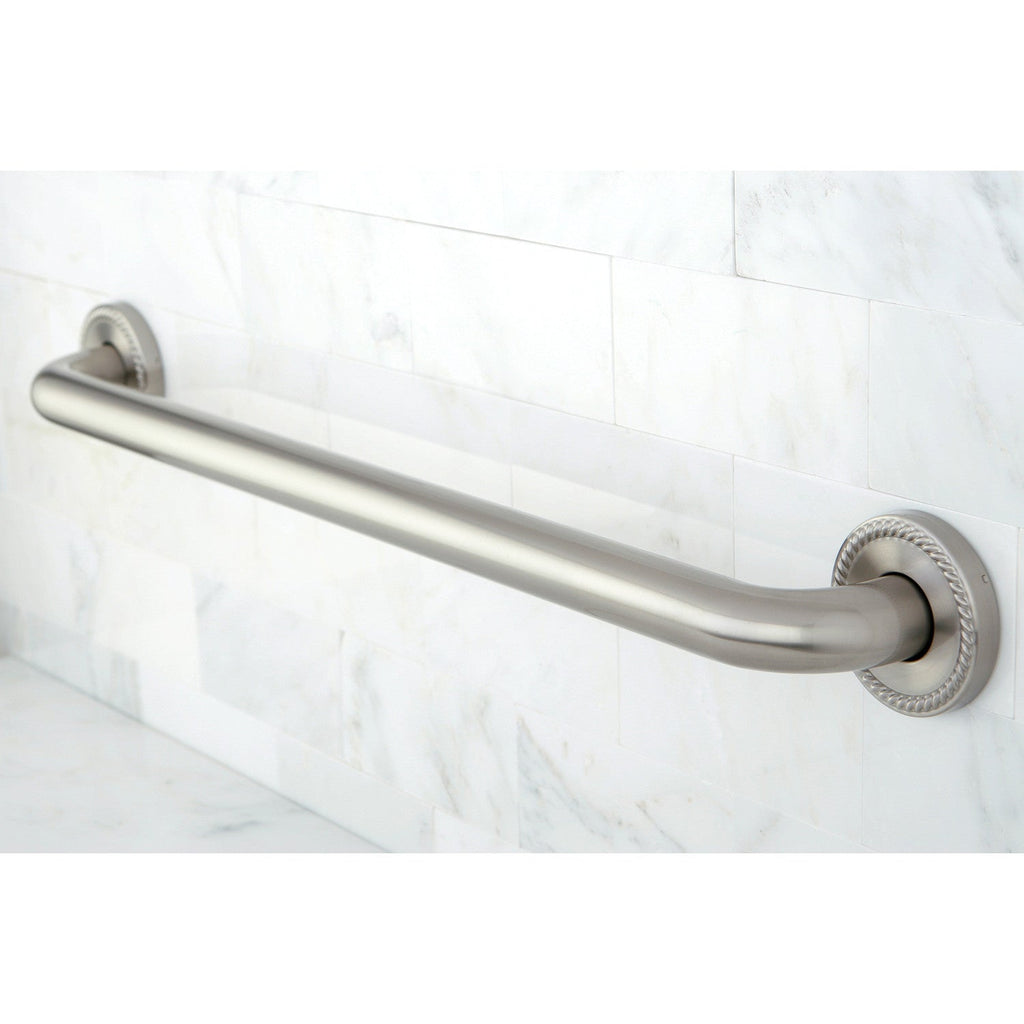 Laurel 24-Inch x 1-1/4-Inch O.D. Brass Decorative Grab Bar