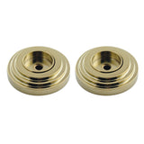 Milano 1-1/4-Inch Brass Grab Bar Flange (1 Pair)