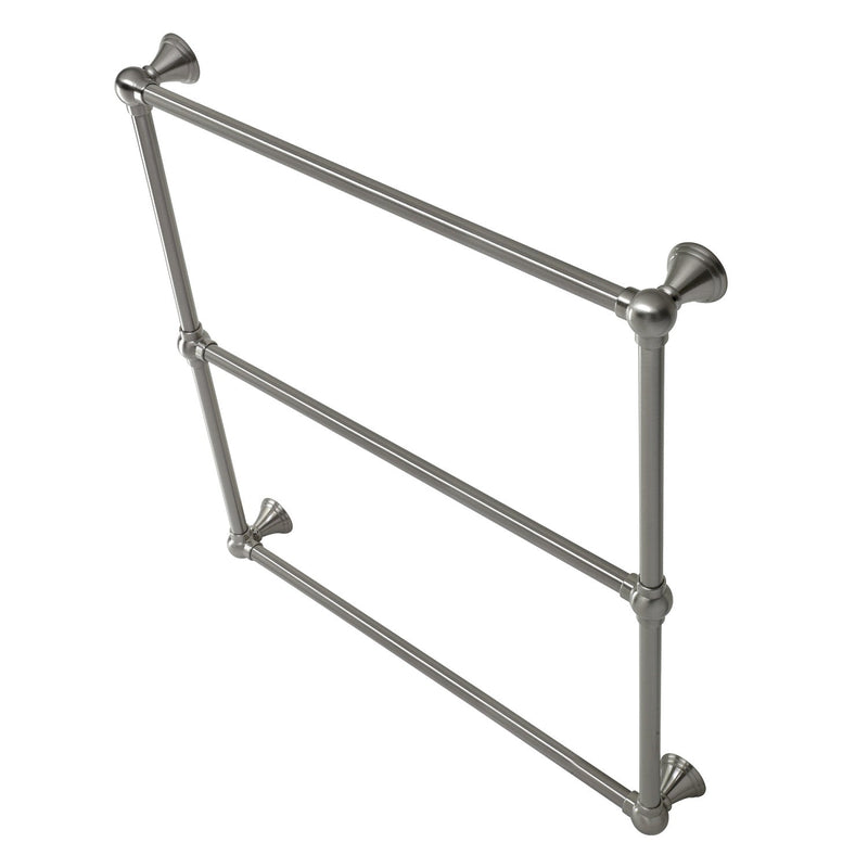 Maximilien 30-Inch x 32-Inch Brass Wall Mount 3-Tier Towel Rack